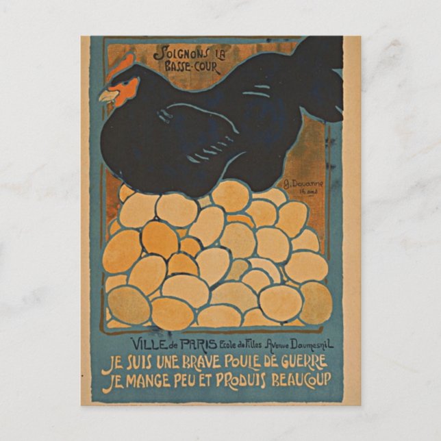 Cartão Postal Eu sou uma boa guerra (Frente)