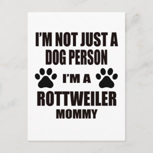 Cartão Postal Eu sou uma Mamãe Rottweiler