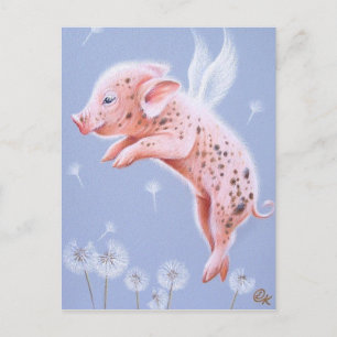 Cartão Postal Eu também posso voar!