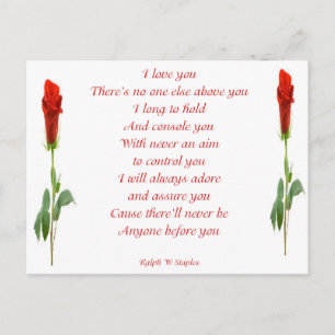 Cartão Postal Eu te amo