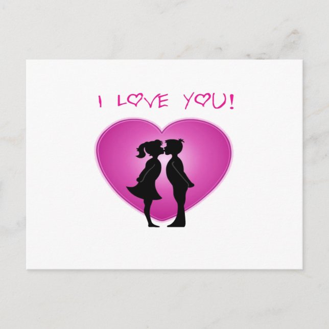 Cartão Postal Eu Te Amo (Frente)