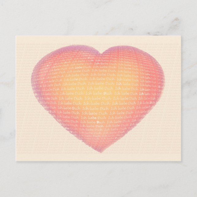 Cartão Postal Eu te amo (Frente)