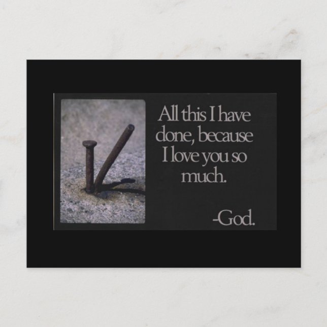 Cartão Postal Eu te amo. (Frente)