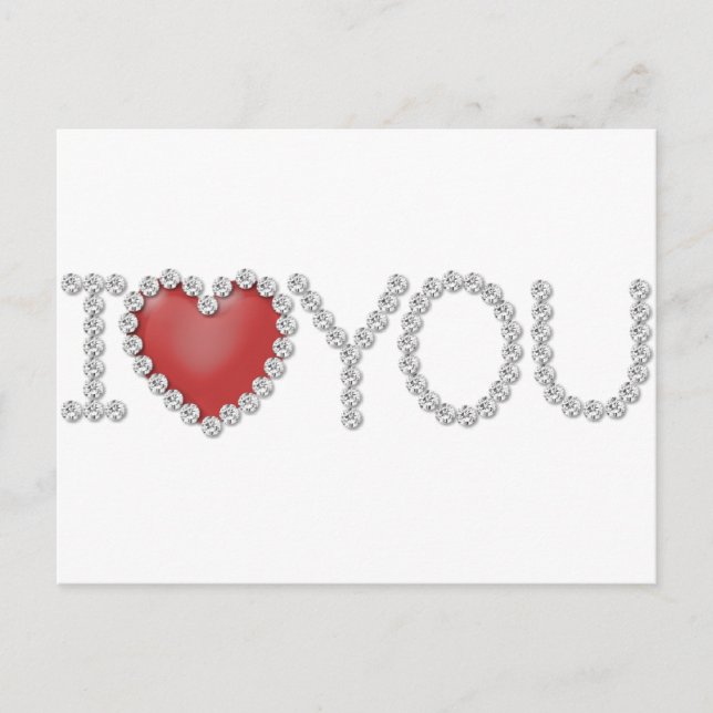 Cartão Postal Eu Te Amo (Frente)