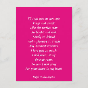 Cartão Postal Eu te amo