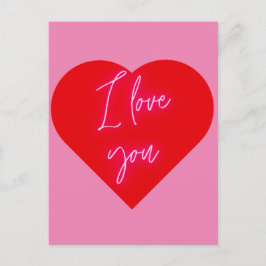 Cartão Postal Eu te amo