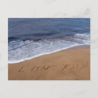 Cartão Postal Eu te amo... Amo praia