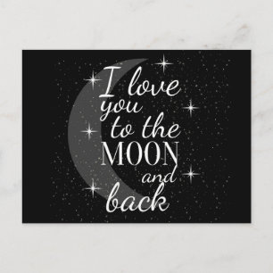 Cartão Postal Eu Te Amo Até a Lua e de Volta