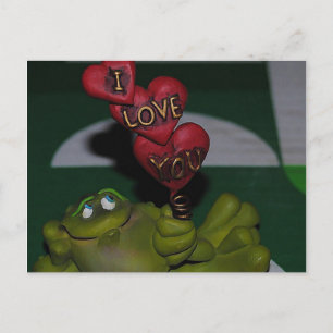 Cartão Postal Eu Te Amo Cartaz De Sapo