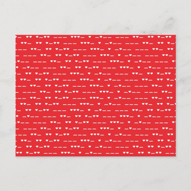 Cartão Postal Eu Te Amo Código Morso (Frente)