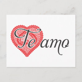 Cartão Postal Eu te amo em espanhol - Te amo