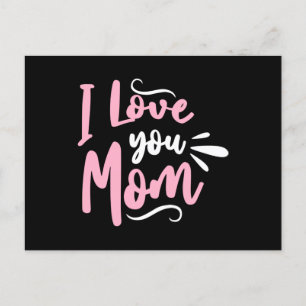 Cartão Postal Eu te amo mãe