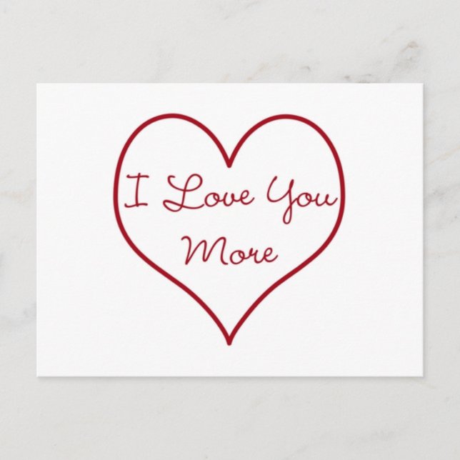 Cartão Postal Eu Te Amo Mais (Frente)