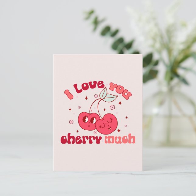 Cartão Postal Eu Te Amo Muito (Em pé/Frente)