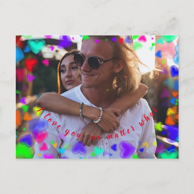 Cartão Postal Eu te amo, não importa o que (Frente)