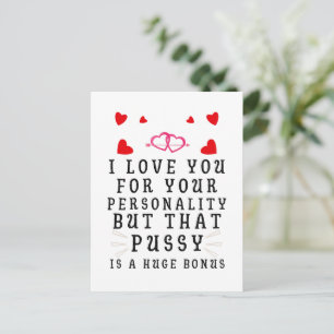 Cartão Postal Eu Te Amo Pela Sua Personalidade Aniversário Diver