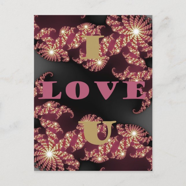 Cartão Postal Eu Te Amo Querida (Frente)