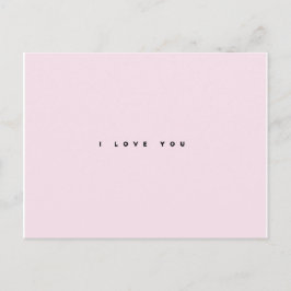 Cartão Postal Eu Te Amo Rosa