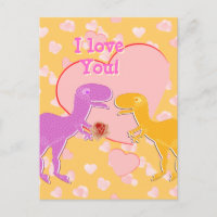 Eu te amo, T-Rex dinossauros fofo.