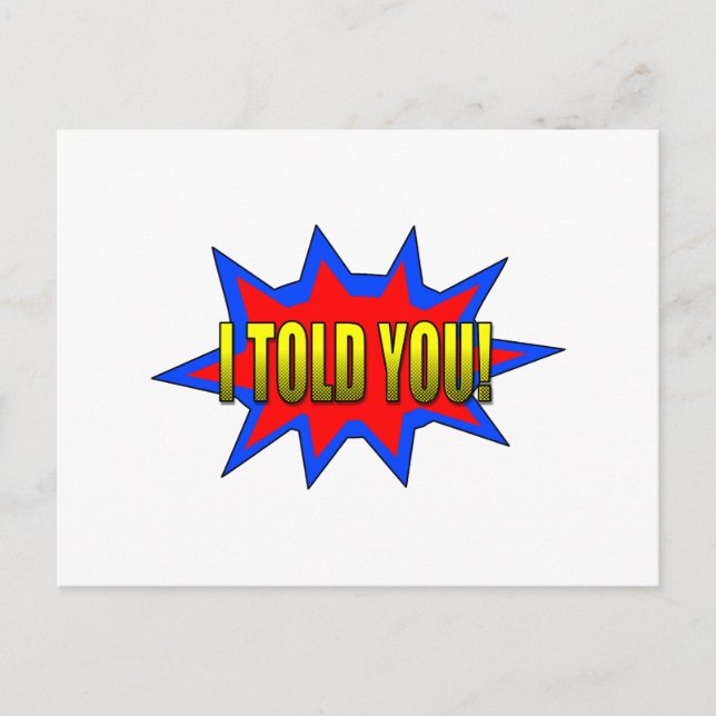 Cartão Postal Eu Te Disse (Frente)