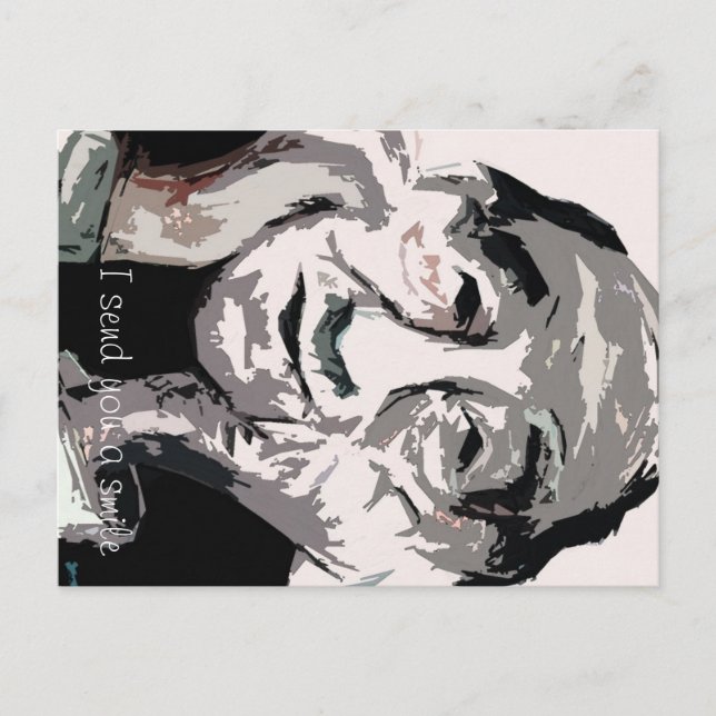 Cartão Postal Eu te mando um sorriso (Frente)