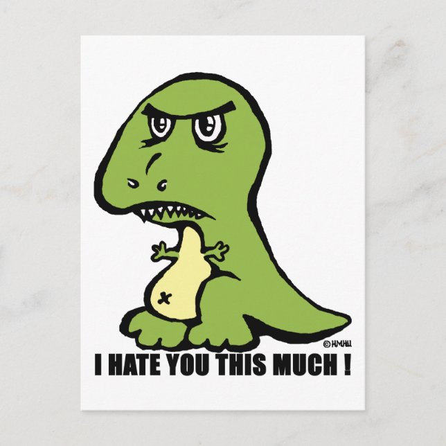 Cartão Postal Eu te odeio tanto assim! (Frente)