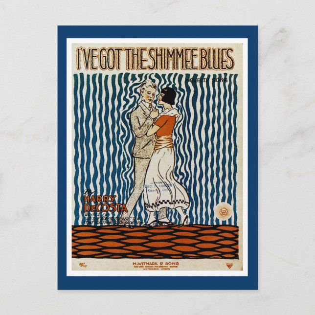 Cartão Postal Eu tenho o Shimmie Blues (Frente)
