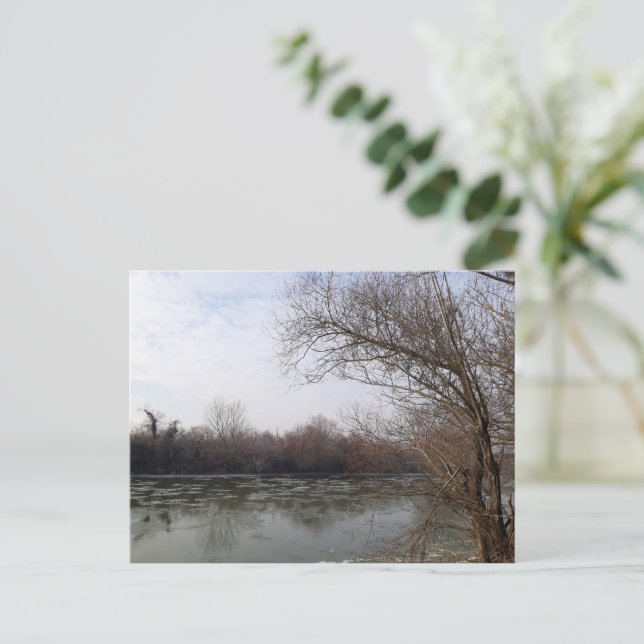 Cartão Postal Eu tenho ribeirinho no inverno (Em pé/Frente)