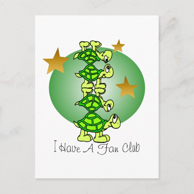 Cartão Postal Eu Tenho Um Clube De Ventilador (Frente)
