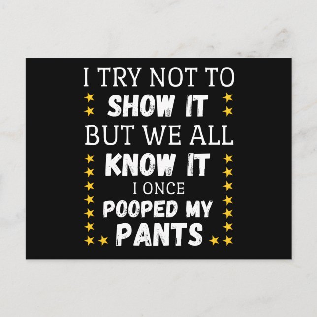Cartão Postal Eu Tento Não Mostrar, Mas Todos Sabemos (Frente)