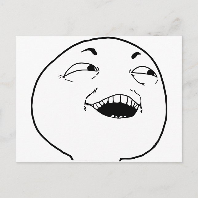 Cartão Postal Eu vejo o que você fez lá - meme (Frente)