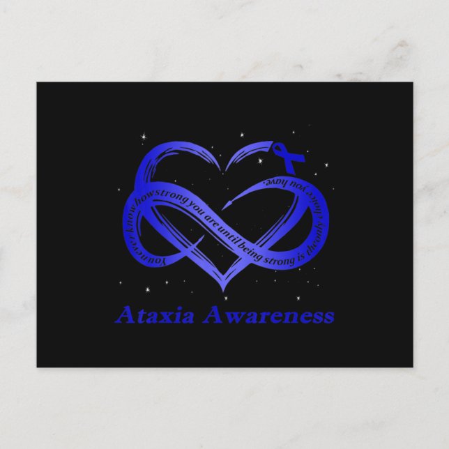 Cartão Postal Eu Visto Azul Para O Guerreiro Da Consciência Atax (Frente)