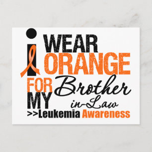 Cartão Postal Eu Visto Laranja Para O Meu Irmão-em-Lei