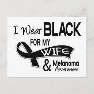 Cartão Postal Eu Visto Preto Para Minha Esposa 42 Melanoma