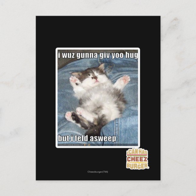 Cartão Postal Eu vou te dar um abraço (Frente)