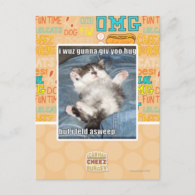 Cartão Postal Eu vou te dar um abraço (Frente)