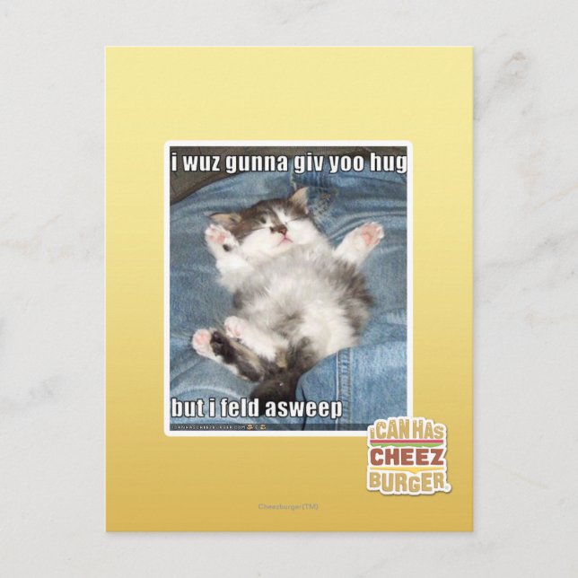 Cartão Postal Eu vou te dar um abraço (Frente)