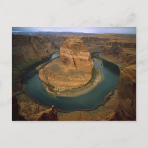 Cartão Postal EUA, Arizona. Horseshoe Bend mostrando erosão por