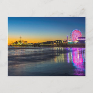 Cartão Postal EUA, Califórnia, Los Angeles, Pier de Santa Mônica
