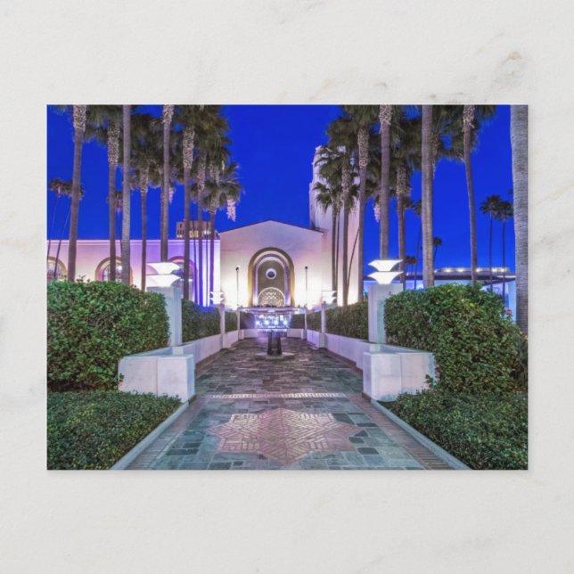 Cartão Postal EUA, Califórnia, Los Angeles, Union Station (Frente)