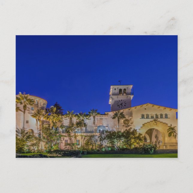 Cartão Postal EUA, Califórnia, Papais noeis Barbara (Frente)