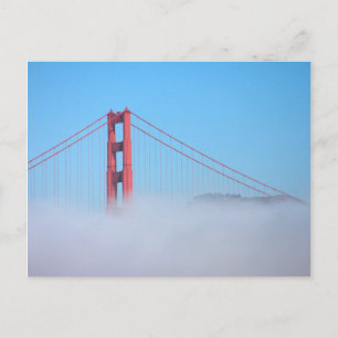 Cartão Postal EUA, Califórnia. Ponte Golden Gate de Manhã
