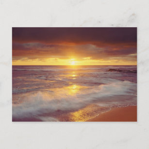 Cartão Postal EUA, Califórnia, San Diego. Praia Sunset Cliffs