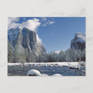 Cartão Postal EUA, Califórnia, Yosemite NP. O rio Merced,