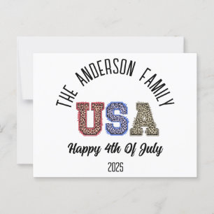 Cartão Postal EUA Cheetah Impressão Personalizado Nome da Reuniã