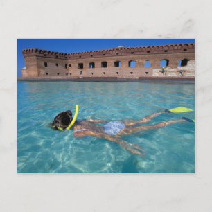 Cartão Postal EUA, FL, Florida Keys, Fort Jefferson, 1846,