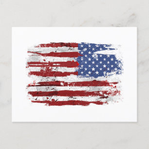 Cartão Postal EUA Flag American Flag United States of America 4t