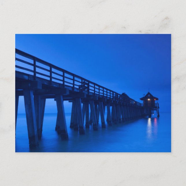 Cartão Postal EUA, Flórida, Costa do Golfo, Nápoles, Cais de Náp (Frente)