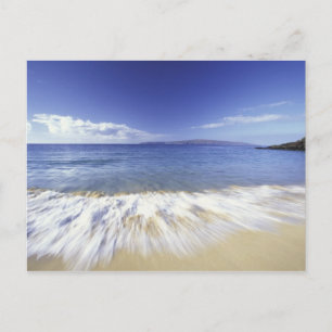 Cartão Postal EUA, Havaí, Maui, Ondas chegando em Makena