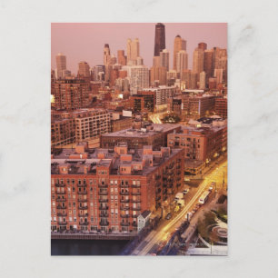 Cartão Postal EUA, Illinois, Chicago, Chicago River 2